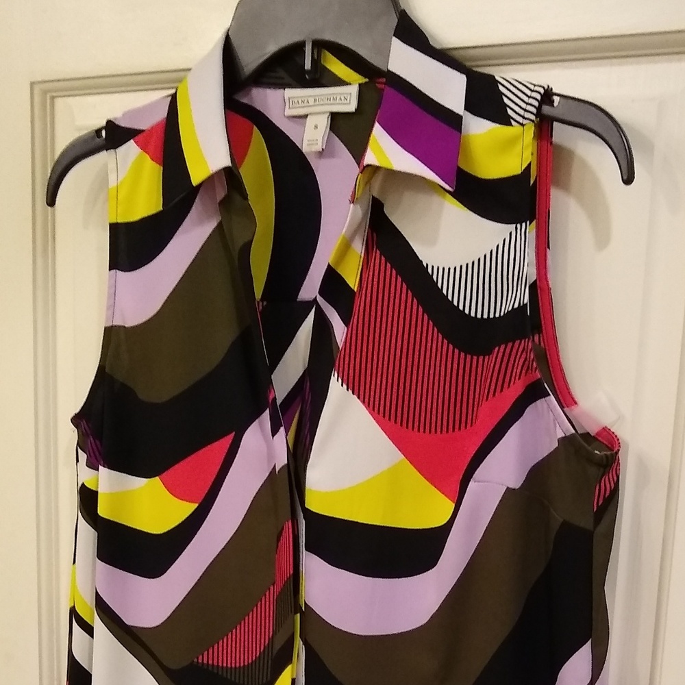 Dana Buchman S Crepe Long Dressy Tank/Shirt